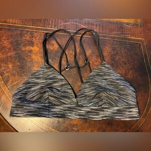 Abercrombie & Fitch Black and White Patterned Bralette